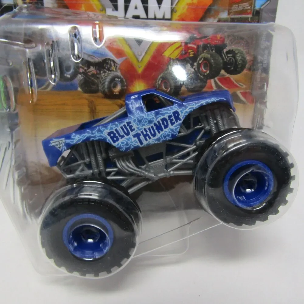 Monster Jam True Metal Diecast Trucks Lot of 3 Blue Thunder El Toro Loco Alien